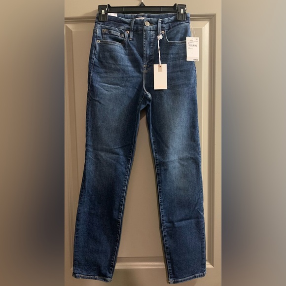 Good American Good Legs Skinny Jeans size 2/26 Medium Dark Blue Wash NWT